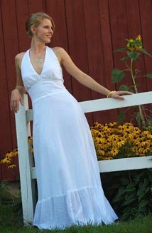 cotton wedding dress