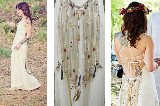 bohemian wedding dress