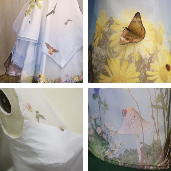 Custom Printed Wedding Dress