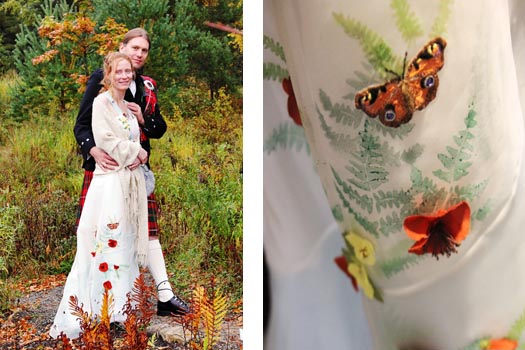 non-traditional wedding dress