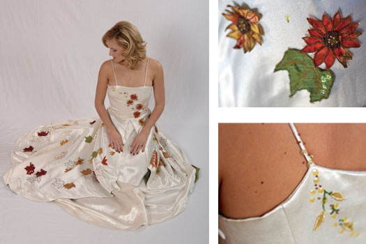 Fall Foliage Wedding Dress