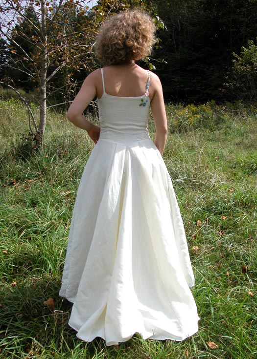 floral hippie wedding dress