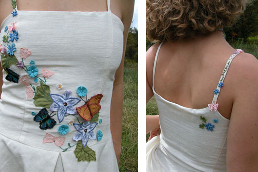 floral wedding dresses embroidered