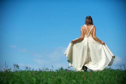 hippie wedding dress