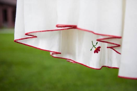 Embroidered Wedding Dress by Tara Lynn Bridal