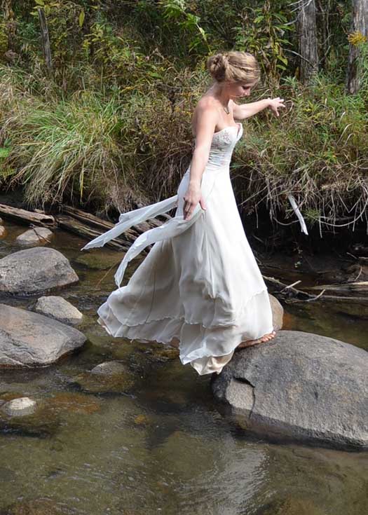 woodland wedding dress