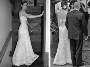 Couture backless lace wedding dress custom wedding dresses eco friendly hemp and organic cotton dresses