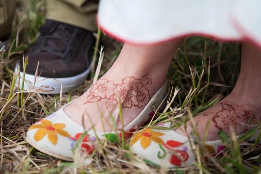 Embroidered Wedding Dress by Tara Lynn Bridal
