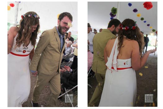 Embroidered Wedding Dress for hippie wedding by Tara Lynn Bridal