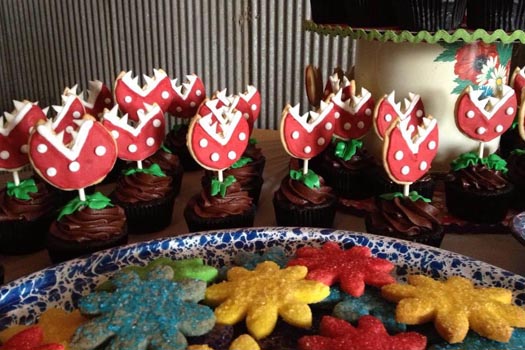 Piranha Plant Cupcakes