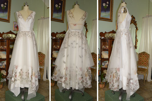 Custom made wedding dress by Tara Lynn