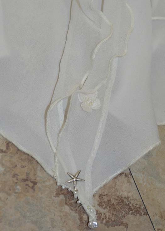Custom beach wedding dress