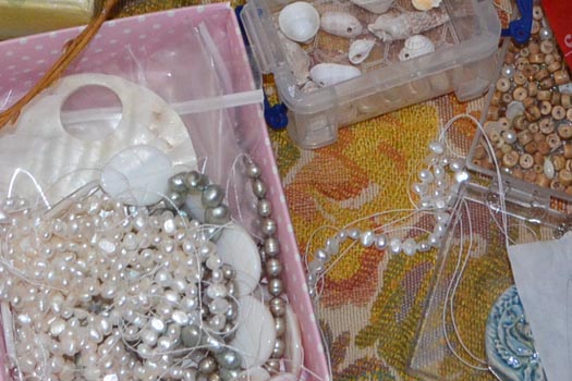 pearls and seashells